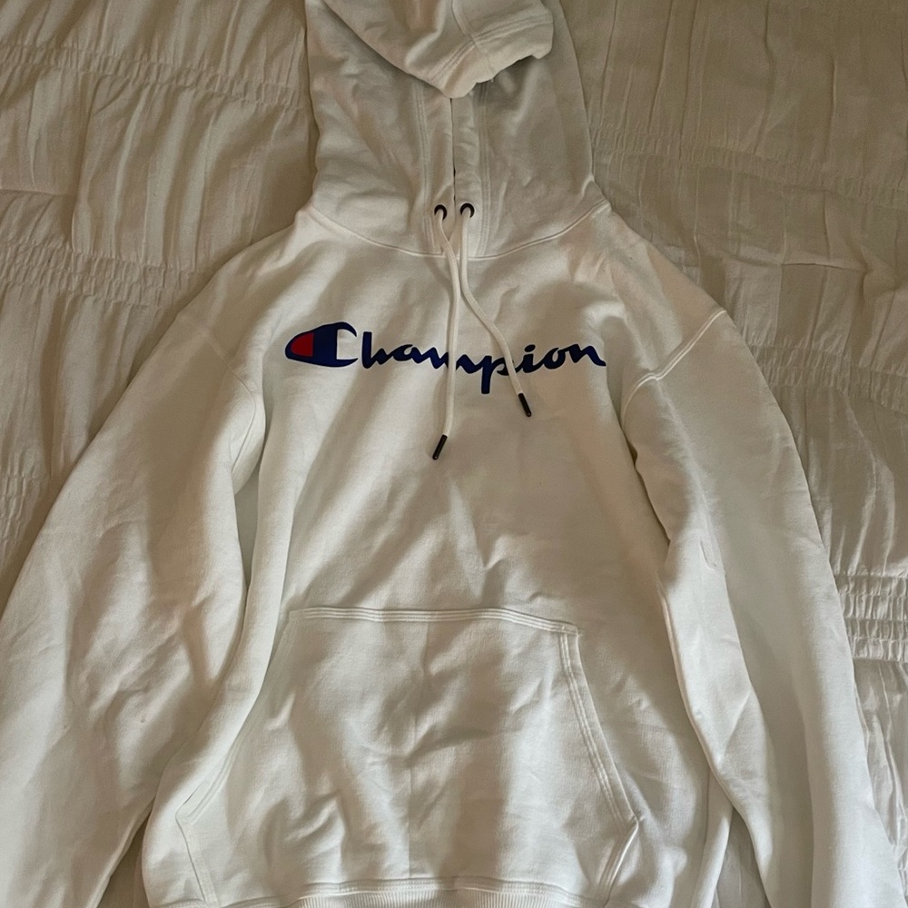 Brand New White Champion Hoodie